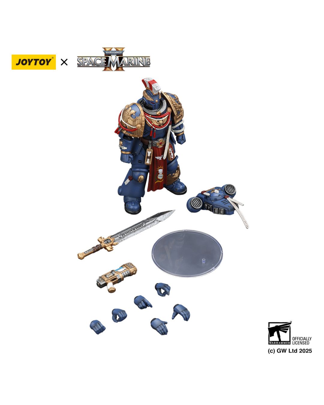 PRE-ORDER Joy Toy Warhammer 40k Ultramarines Relic Primus Armour with Plasma Pistol and Combat Blade