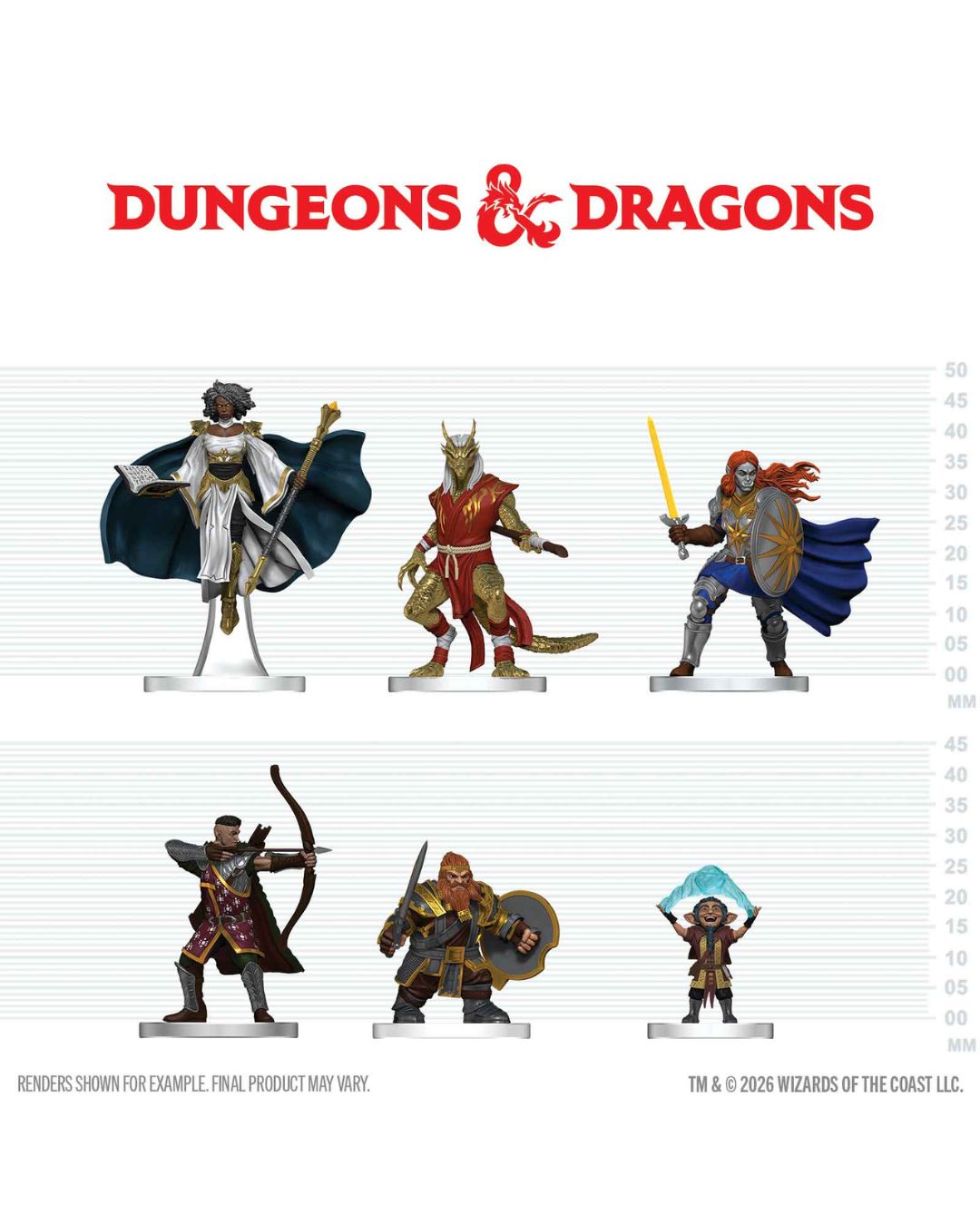 PRE-ORDER WizKids D&amp;D Icons of the Realms Player's Handbook - Swords &amp; Staves Starter Set