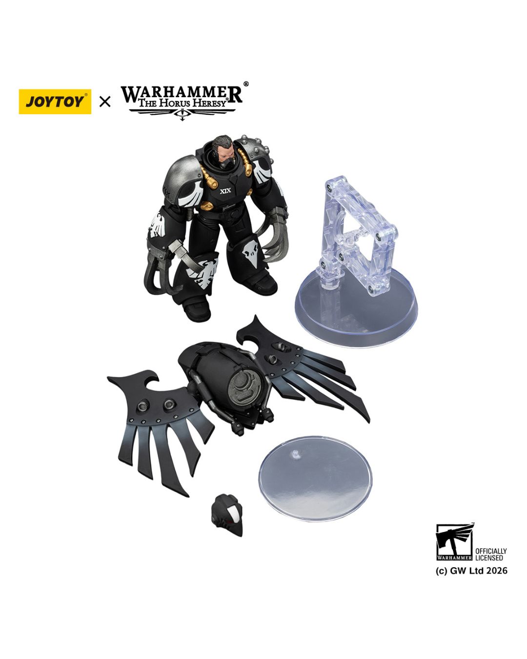 PRE-ORDER Joy Toy Warhammer 40k Raven Guard Dark Fury, Chooser of the Slain with Raven's Talon claws