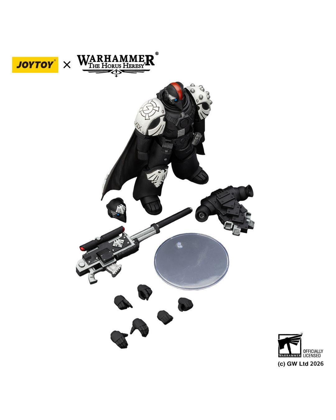 PRE-ORDER Joy Toy Warhammer 40k Raven Guard Mor Deythan Shade with Nemesis bolt rifle