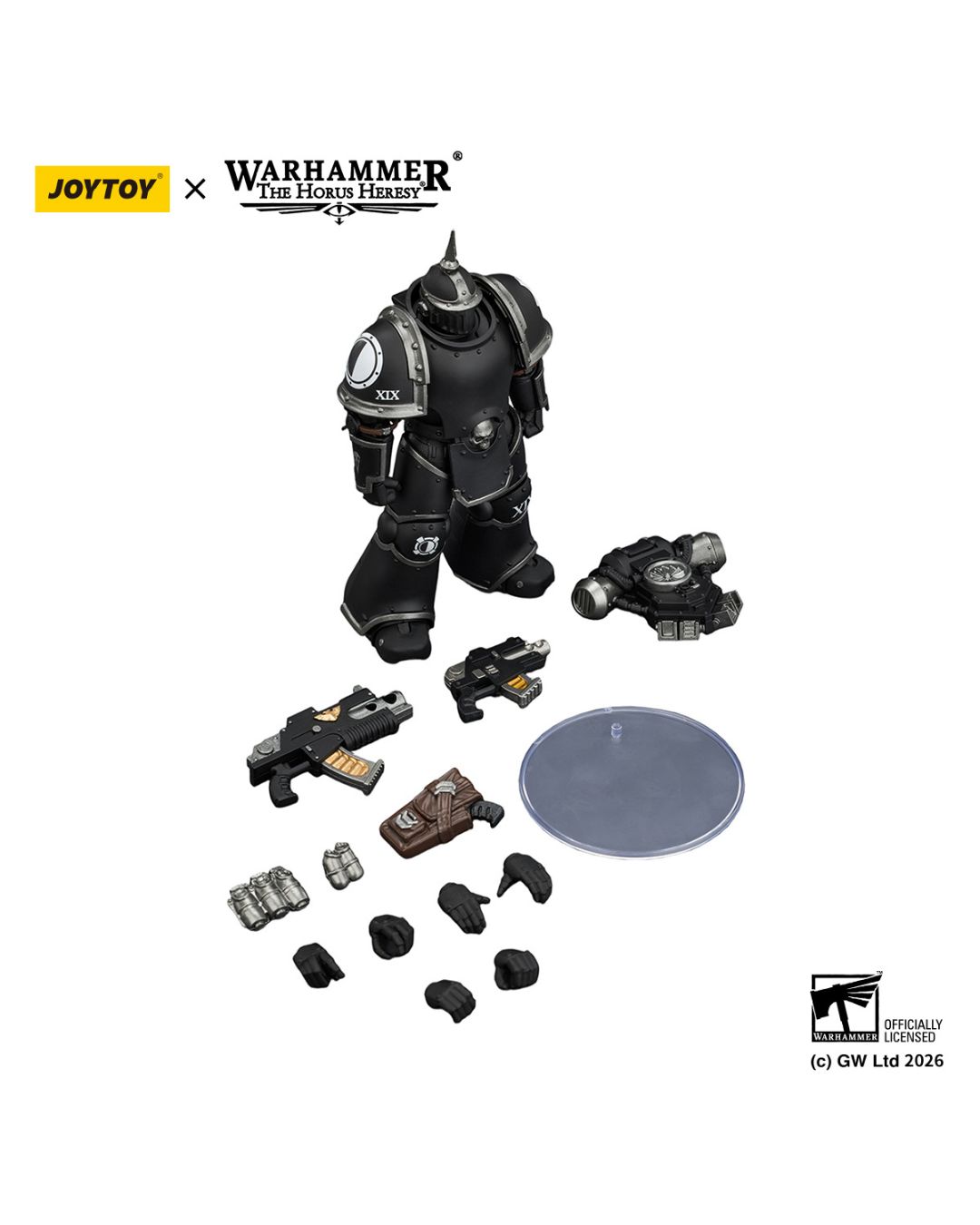 PRE-ORDER Joy Toy Warhammer 40k Raven Guard MK III Tactical Legionary with Bolter and Bolt Pistol