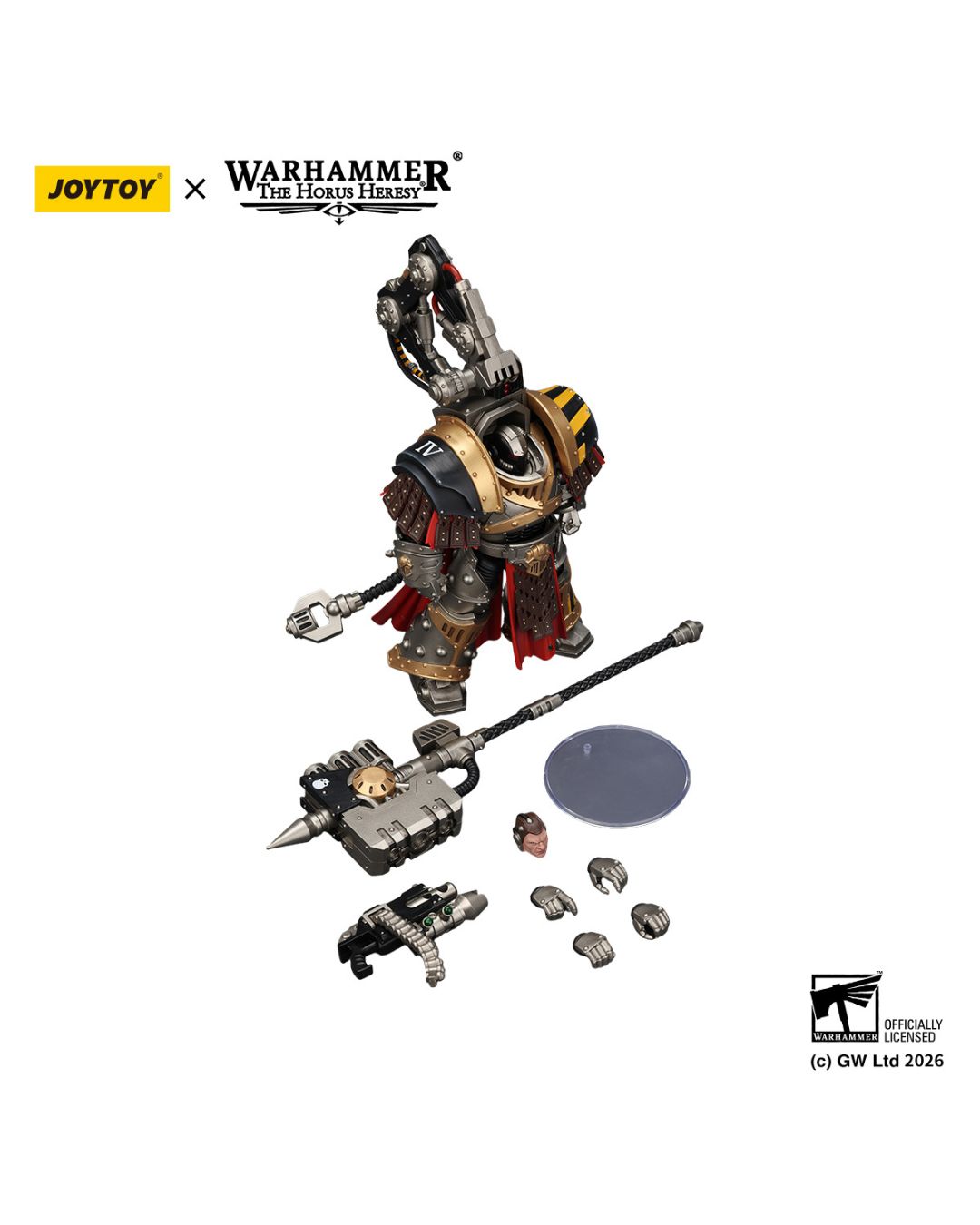 PRE-ORDER Joy Toy Warhammer 40k Iron Warriors War smith with Graviton Crusher Hammer