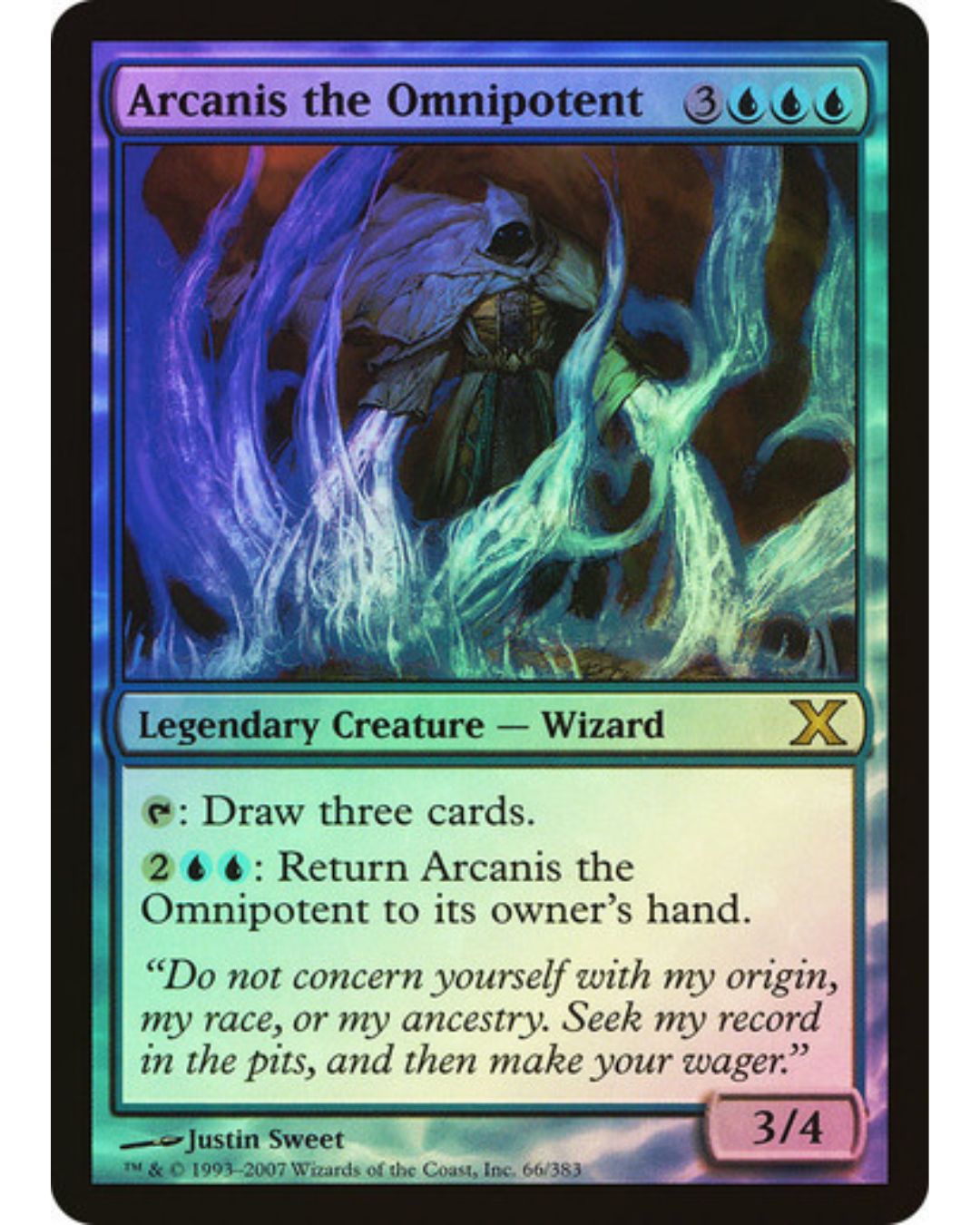 Magic the Gathering Arcanis the Omnipotent Foil 10th Ed
