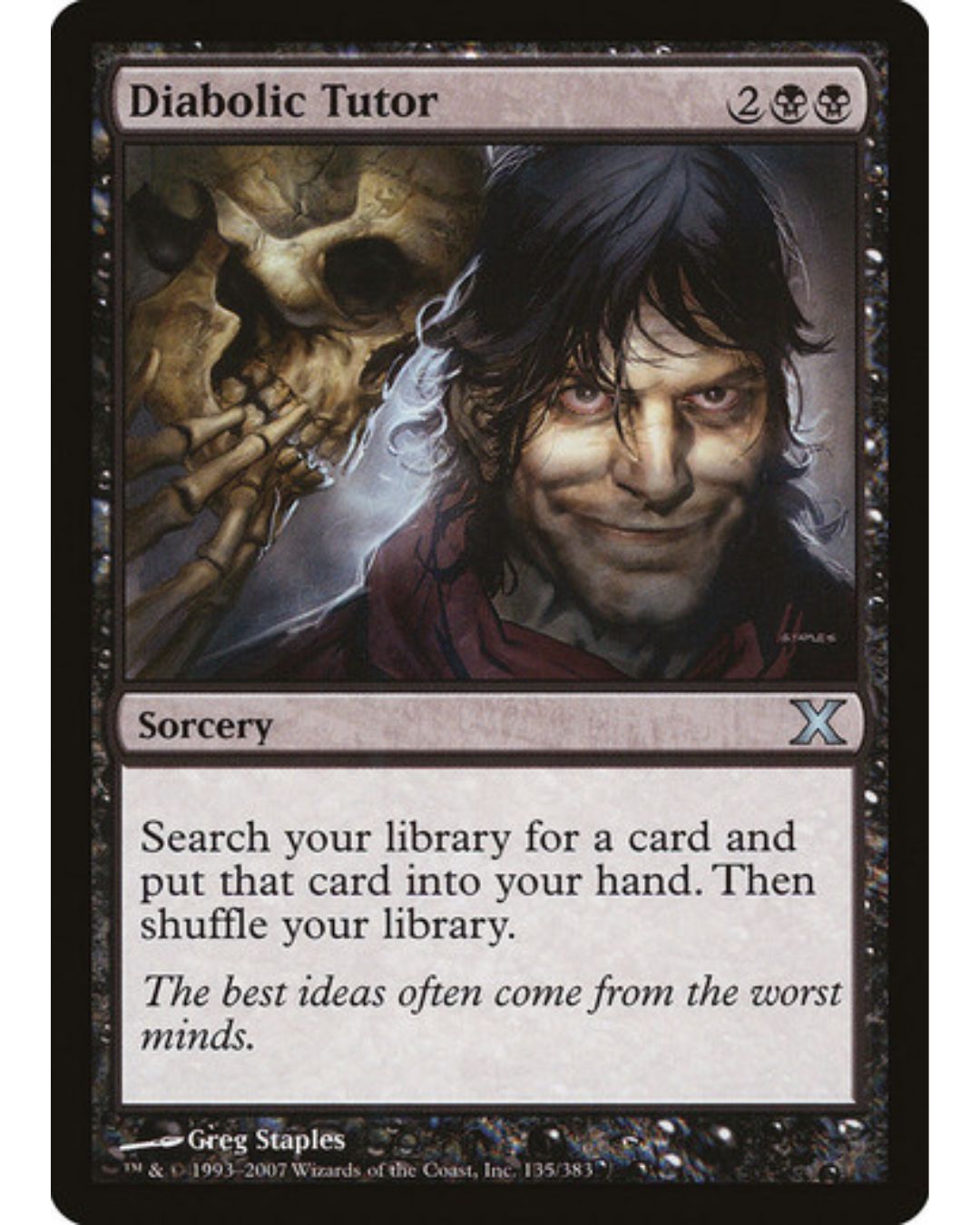Magic the Gathering Diabolic Tutor 10th Ed