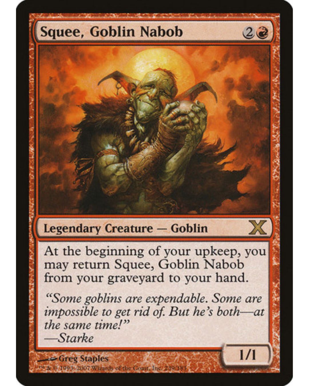 Magic the Gathering Squee, Goblin Nabob 10th Ed