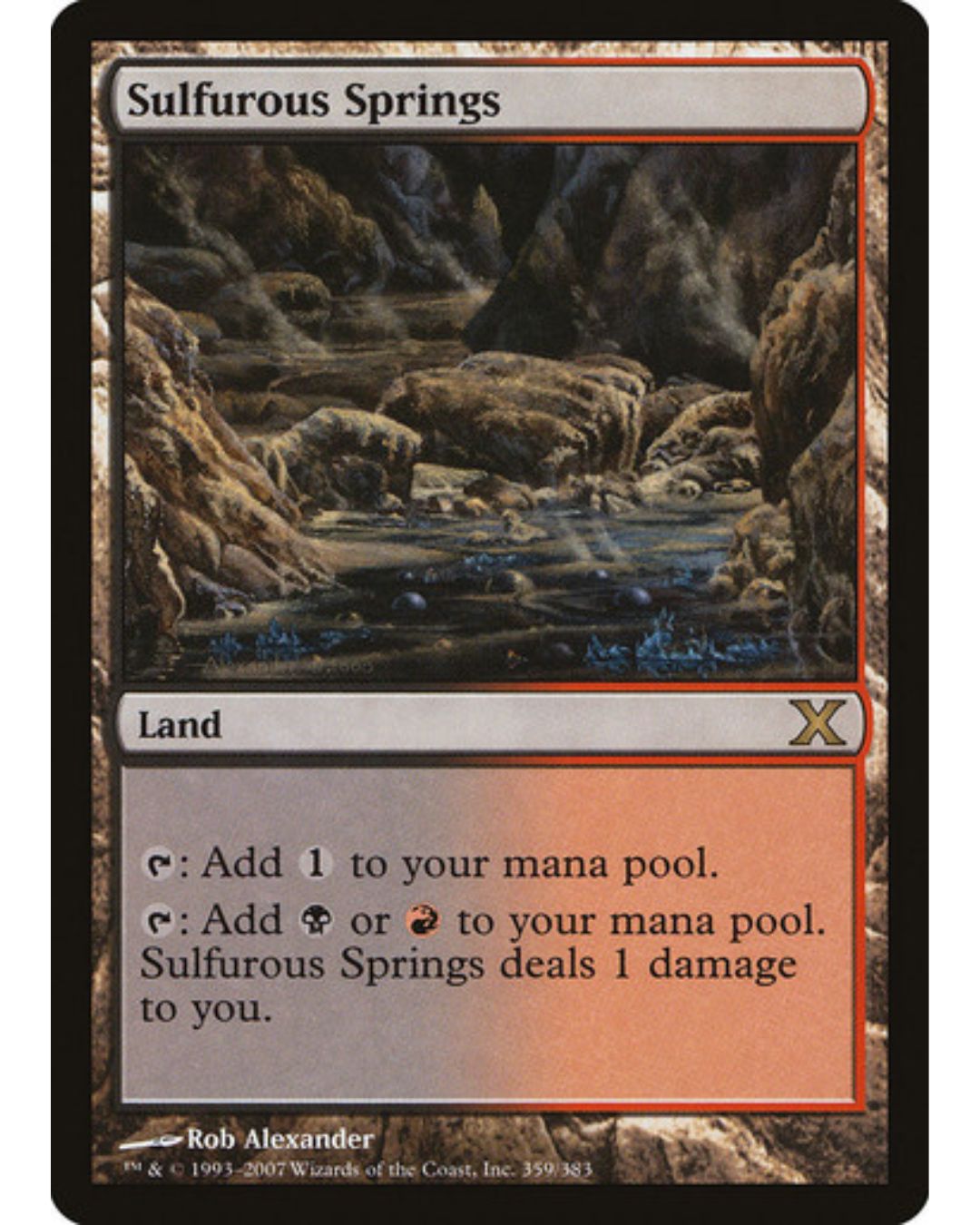 Magic the Gathering Sulfurous Springs 10th Ed