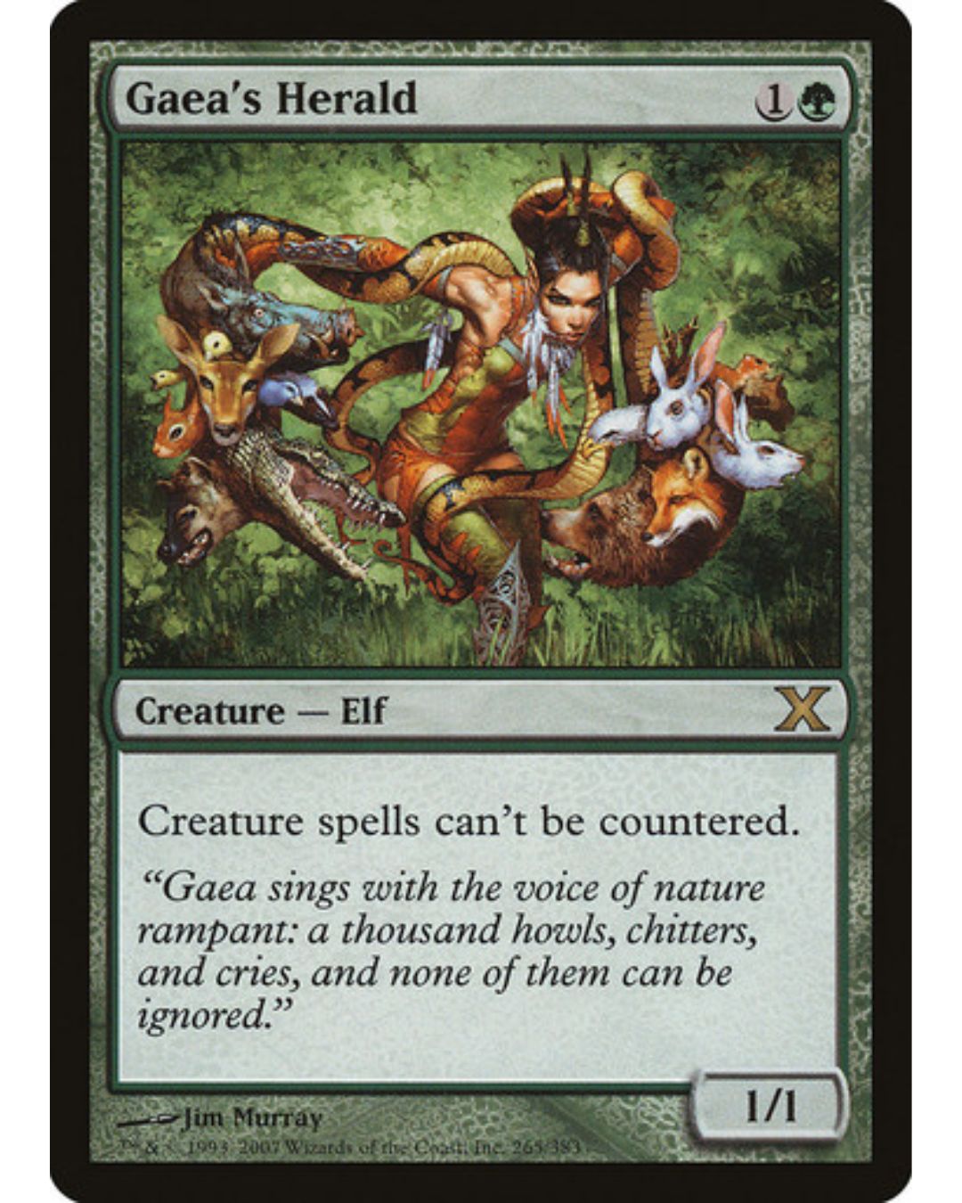 Magic the Gathering Gaea's Herald 10th Ed