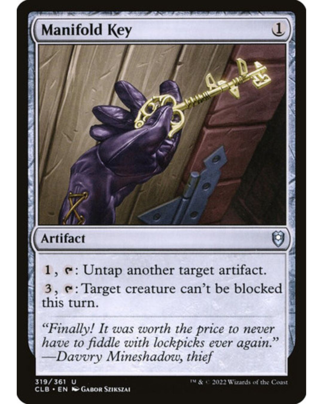 Magic the Gathering Manifold Key Commander Legends Battle for Baldur's Gate