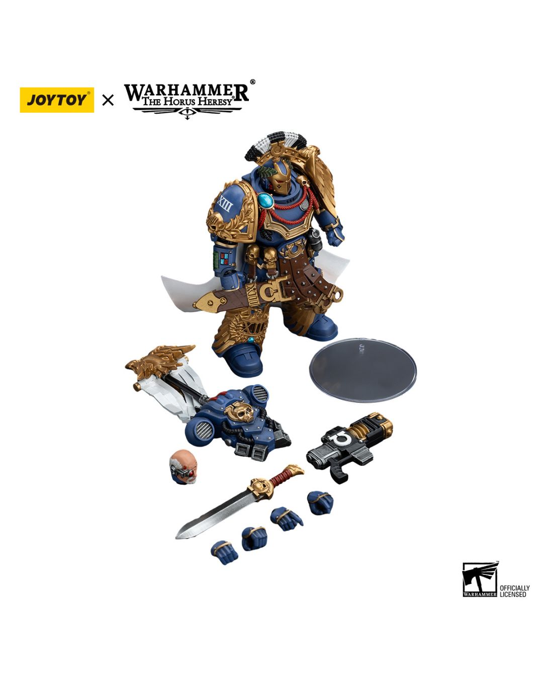 PRE-ORDER Joy Toy Warhammer 40k Ultramarines Legion Praetor with Power Sword and Volkite Serpenta