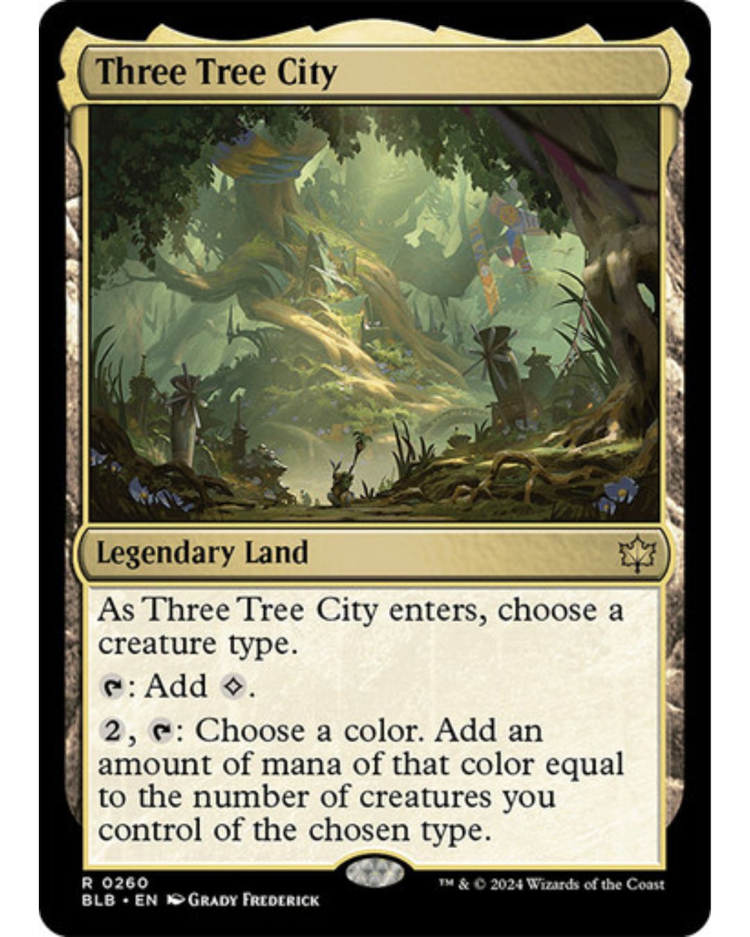 Magic the Gathering Three Tree  City Bloomburrow