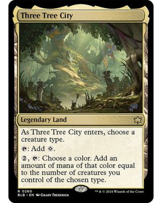 Magic the Gathering Three Tree  City Bloomburrow