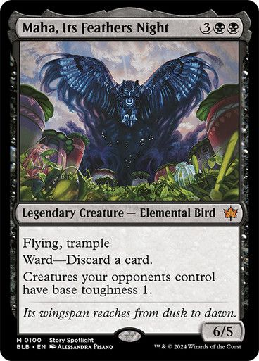 Magic the Gathering Maha, Its Feathers Night Bloomburrow