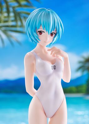 PRE-ORDER Good Smile Pop Up Parade Rebuild of Evangelion - Beach Queens Rei Ayanami (One-Piece Style) L Size