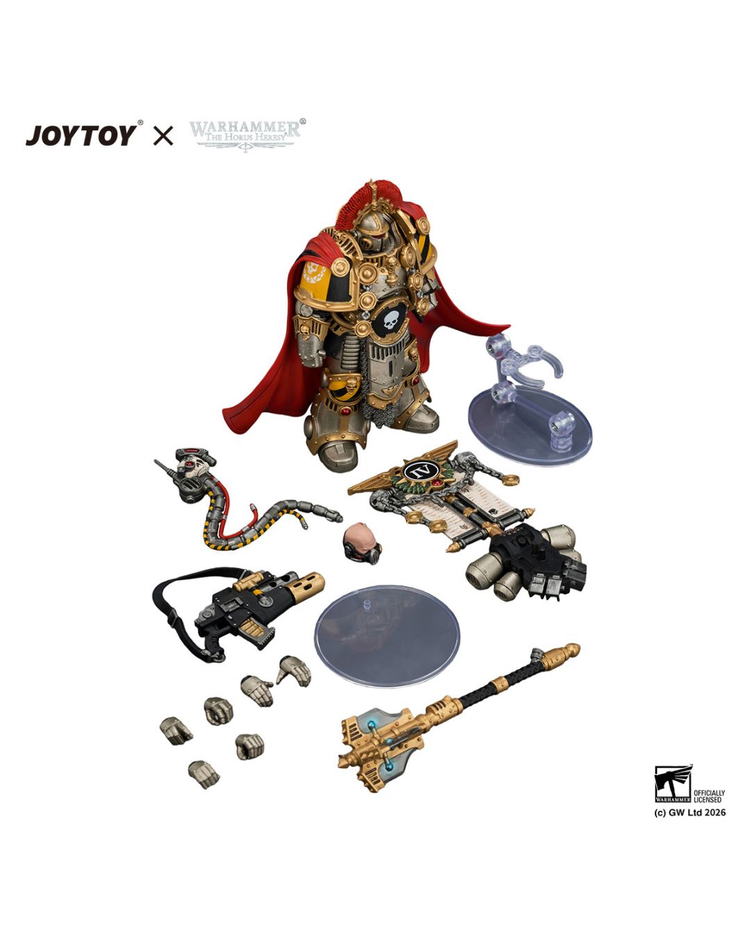 PRE-ORDER Joy Toy Warhammer 40k Iron Warriors Centurion with Heavy Power Maul and Combi-melta