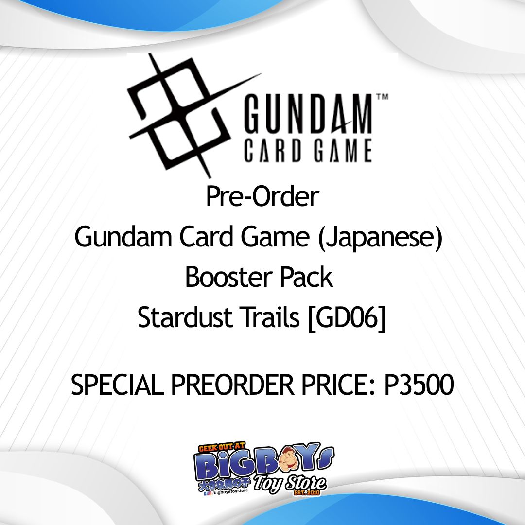 PRE-ORDER Gundam Card Game (Japanese) Booster Pack Stardust Trails [GD06]