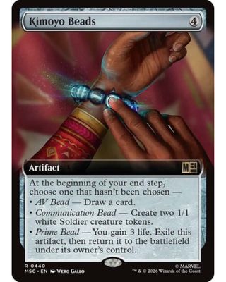 Magic the Gathering Kimoyo Beads Extended Art Marvel Super Heroes Commander