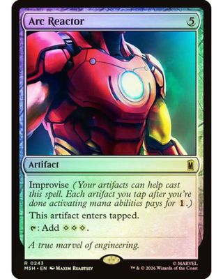 Magic the Gathering Arc Reactor Foil Marvel Super Heroes