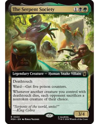 Magic the Gathering The Serpent Society Extended Art Marvel Super Heroes