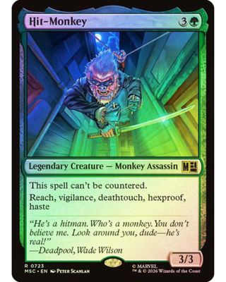 Magic the Gathering Hit-Monkey Foil Marvel Super Heroes Commander