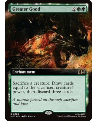 Magic the Gathering Greater Good Extended Art Marvel Super Heroes Commander
