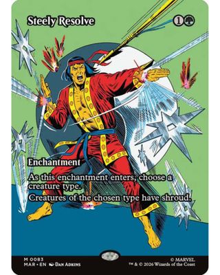 Magic the Gathering Steely Resolve Marvel Universe