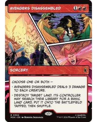 Magic the Gathering Avengers Disassembled Borderless Marvel Super Heroes