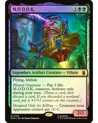 Magic the Gathering M.O.D.O.K. Foil Marvel Super Heroes