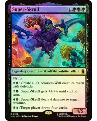 Magic the Gathering Super-Skrull Foil Marvel Super Heroes