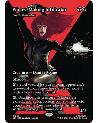 Magic the Gathering Widow-Making Infiltrator (Dauthi Voidwalker) Marvel Universe