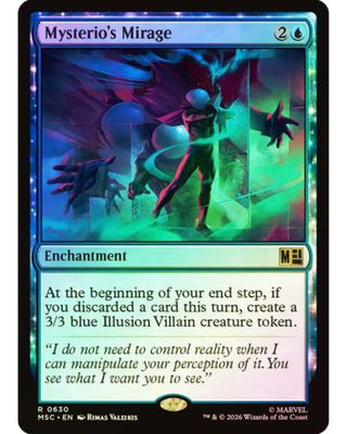 Magic the Gathering Mysterio's Mirage Foil Marvel Super Heroes Commander