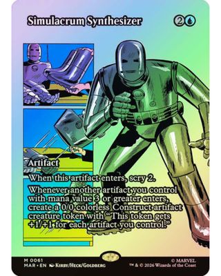 Magic the Gathering Simulacrum Synthesizer Foil Marvel Universe