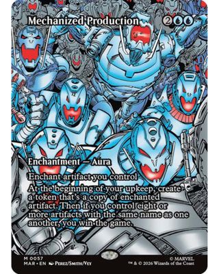 Magic the Gathering Mechanized Production Marvel Universe