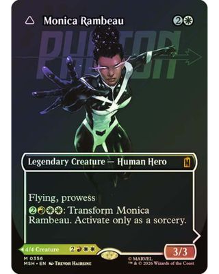 Magic the Gathering Monica Rambeau Borderless Foil Marvel Super Heroes