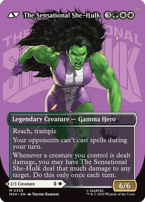 Magic the Gathering Jennifer Walters Borderless Marvel Super Heroes
