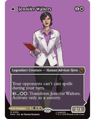 Magic the Gathering Jennifer Walters Borderless Marvel Super Heroes