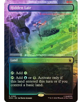 Magic the Gathering Hidden lair Borderless Foil Marvel Super Heroes
