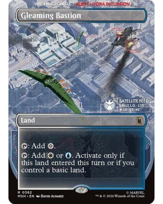 Magic the Gathering Gleaming Bastion Borderless Marvel Super Heroes