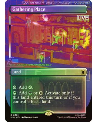 Magic the Gathering Gathering Place Borderless Foil Marvel Super Heroes