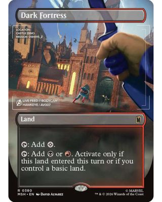 Magic the Gathering Dark Fortress Borderless Marvel Super Heroes