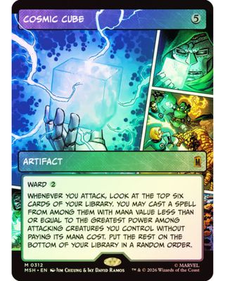 Magic the Gathering Cosmic Cube Showcase Foil Marvel Super Heroes