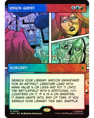 Magic the Gathering Vision Quest Showcase Foil Marvel Super Heroes