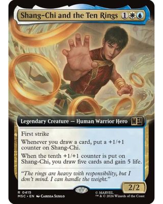 Magic the Gathering Shang-Chi and the Ten Rings Extended Art Marvel Superheroes Commander