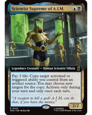 Magic the Gathering Scientist Supreme of A.I.M. Extended Art Marvel Super Heroes