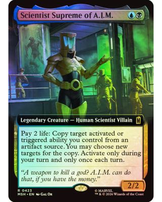 Magic the Gathering Scientist Supreme of A.I.M. Extended Art Foil Marvel Super Heroes