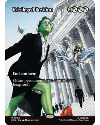 Magic the Gathering Privileged Position Marvel Universe