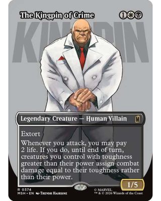 Magic the Gathering The Kingpin of Crime Borderless Marvel Superheroes