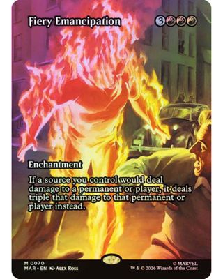 Magic the Gathering Fiery Emancipation Foil Marvel Universe
