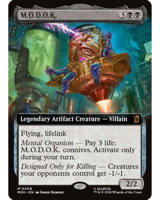 Magic the Gathering M.O.D.O.K. Extended Art Marvel Super Heroes