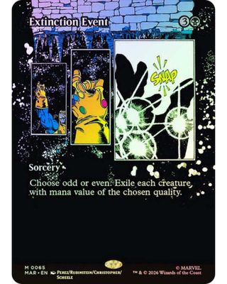 Magic the Gathering Extinction Event Foil Marvel Universe