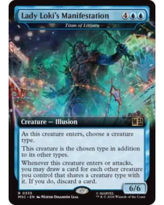 Magic the Gathering Titan of Littjara (Lady Loki's Manifestation) Marvel Super Heroes Commander